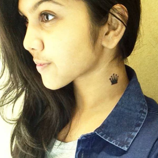 Neck tattoos that will make a statement design, idea 6