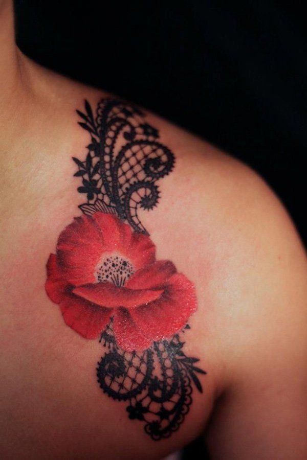 Lace tattoos design, idea 28