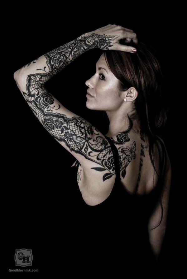 Lace tattoos design, idea 45