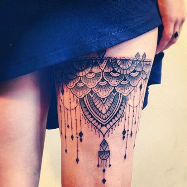 Lace tattoos design, idea 50