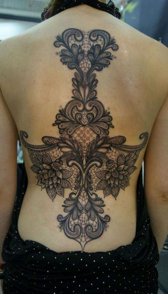 Lace tattoos design, idea 52