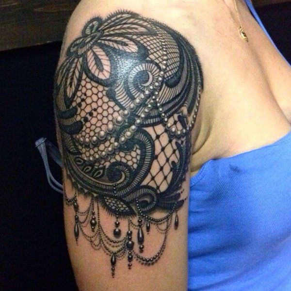 Lace tattoos design, idea 6