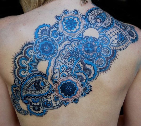 Lace tattoos design, idea 17