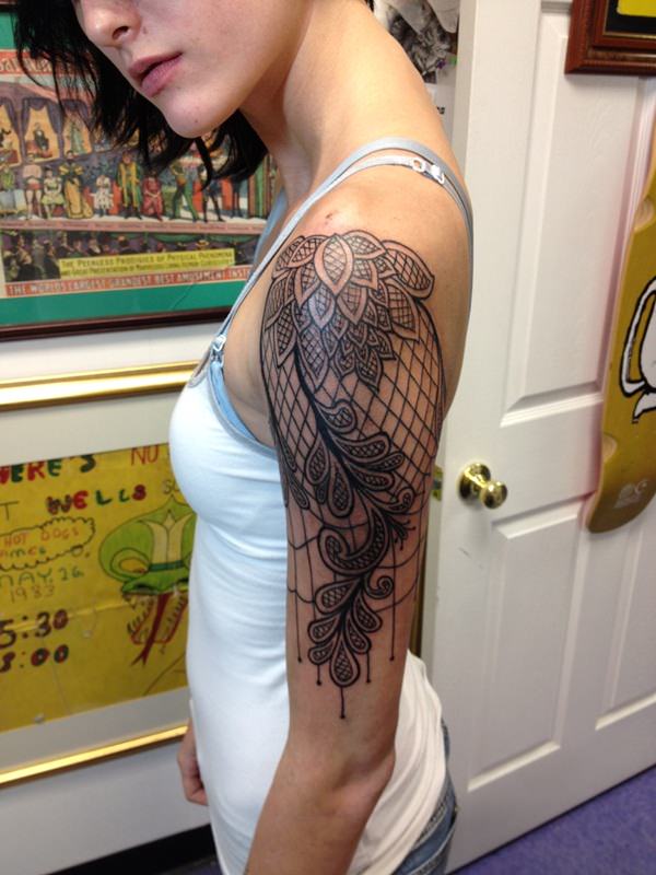 Lace tattoos design, idea 18