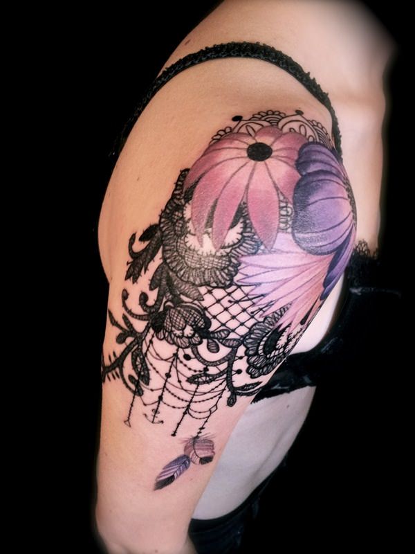 Lace tattoos design, idea 39