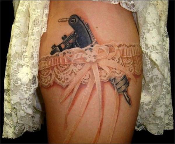 Lace tattoos design, idea 20