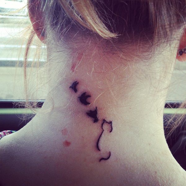 Neck tattoos that will make a statement design, idea 34