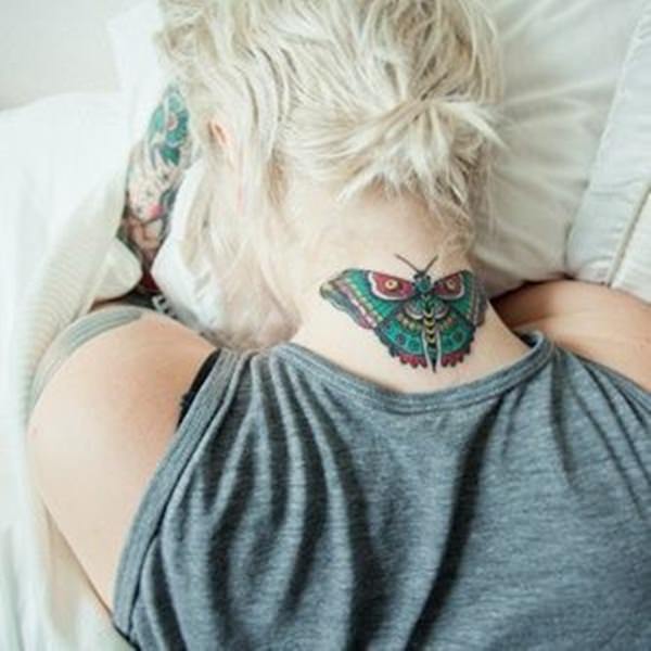 Neck tattoos that will make a statement design, idea 8