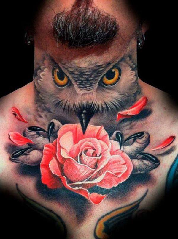 Neck tattoos that will make a statement design, idea 26