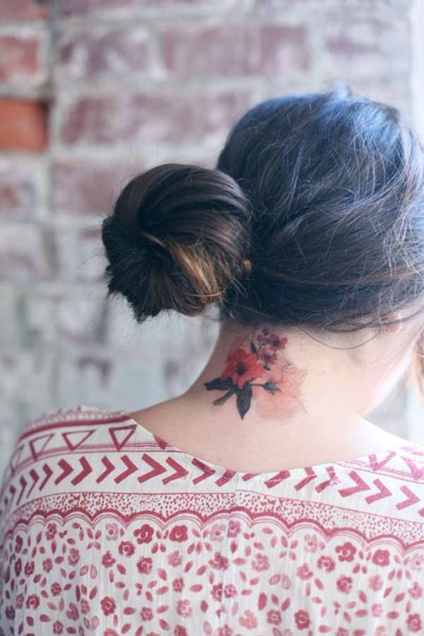 Neck tattoos that will make a statement design, idea 27