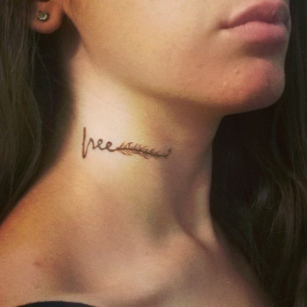 Neck tattoos that will make a statement design, idea 7