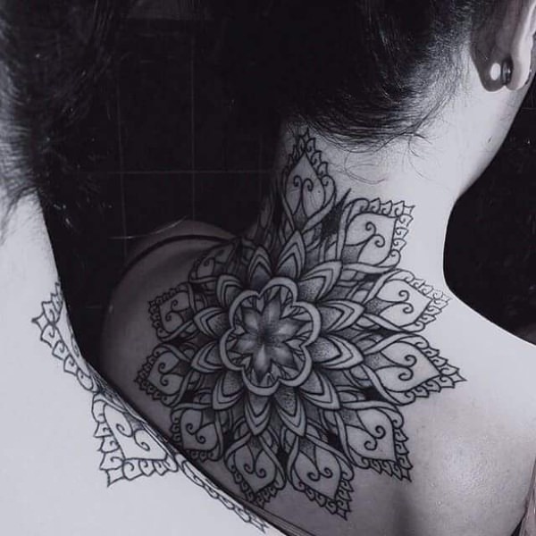 Neck tattoos that will make a statement design, idea 28
