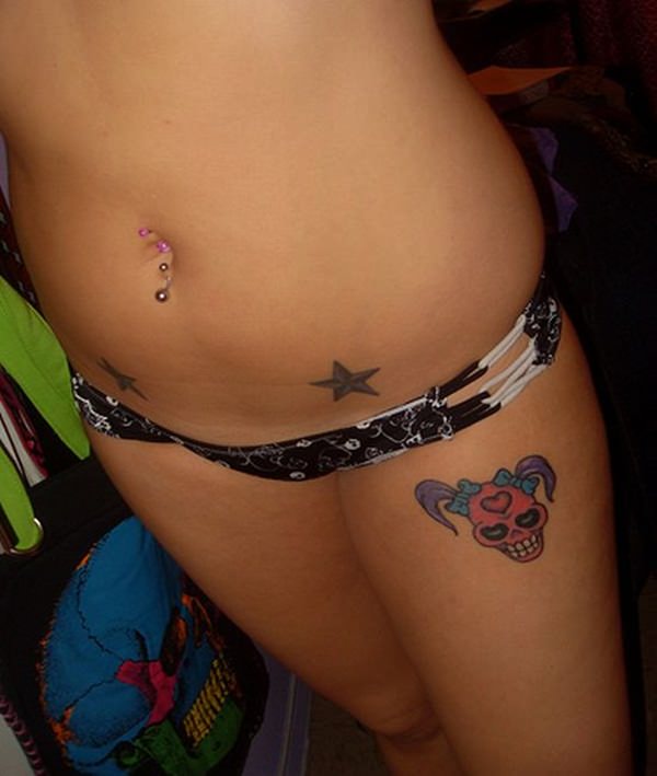 Star tattoos design, idea 3