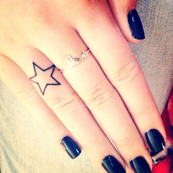 Star tattoos design, idea 50