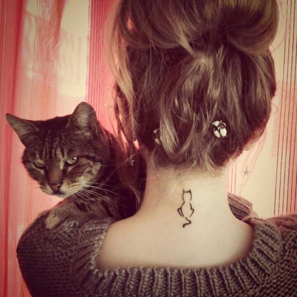 Cat tattoo design, idea 107