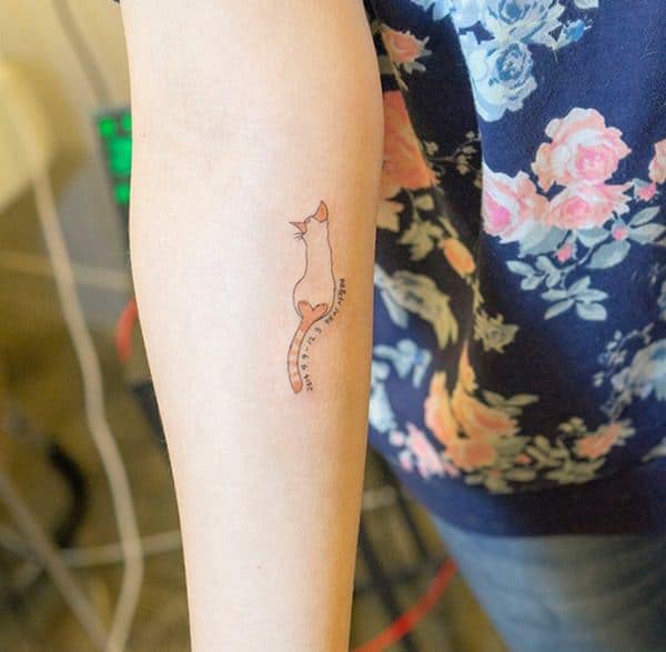 Cat tattoo design, idea 101