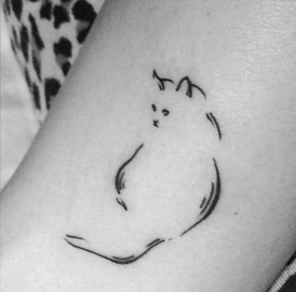 Cat tattoo design, idea 106