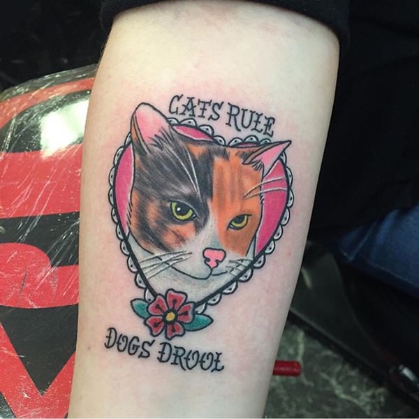 Cat tattoo design, idea 5