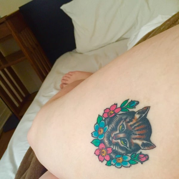 Cat tattoo design, idea 8