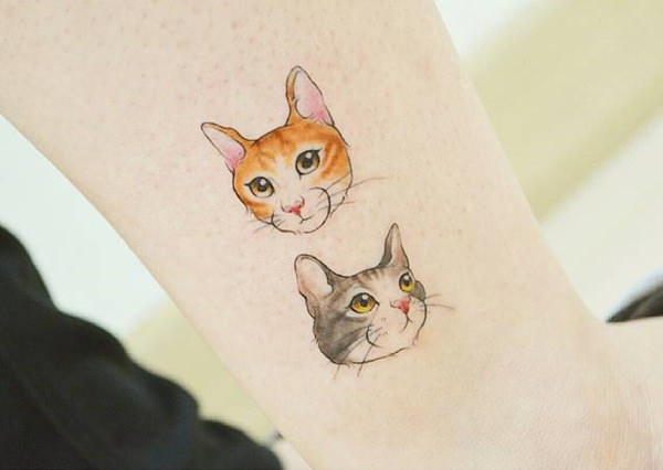 Cat tattoo design, idea 9