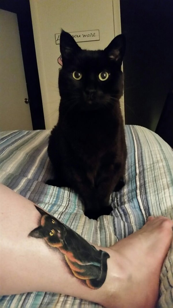 Cat tattoo design, idea 11