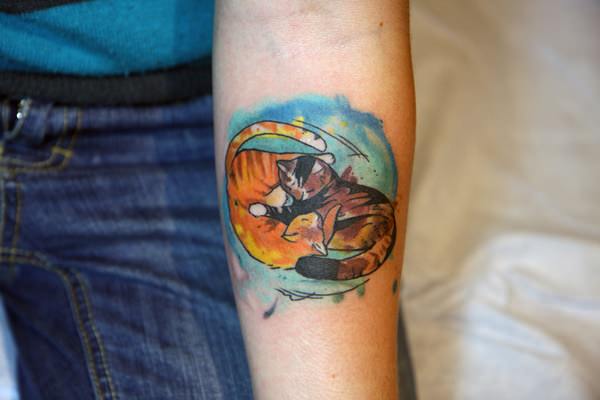Cat tattoo design, idea 14