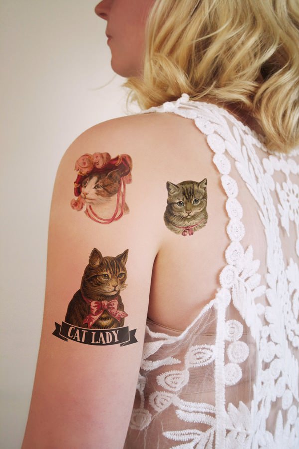 Cat tattoo design, idea 16