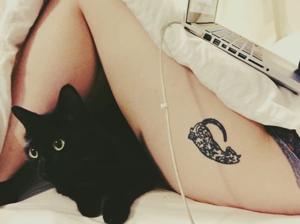 Cat tattoo design, idea 22