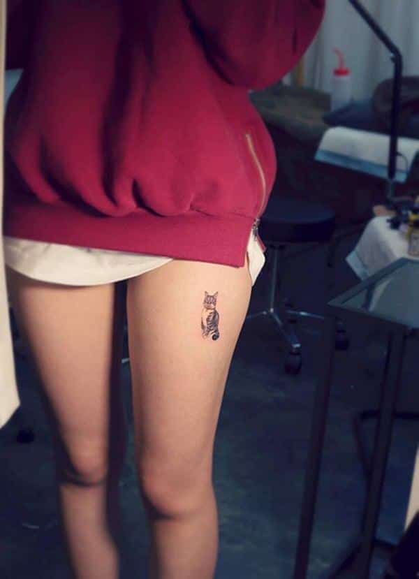 Cat tattoo design, idea 23