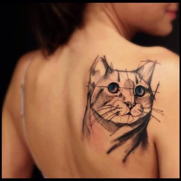 Cat tattoo design, idea 30