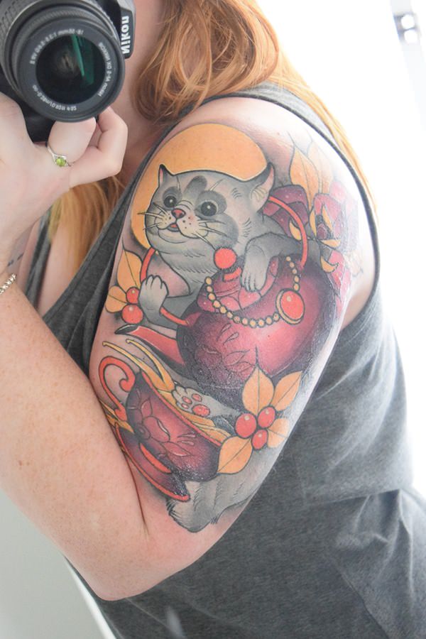 Cat tattoo design, idea 31