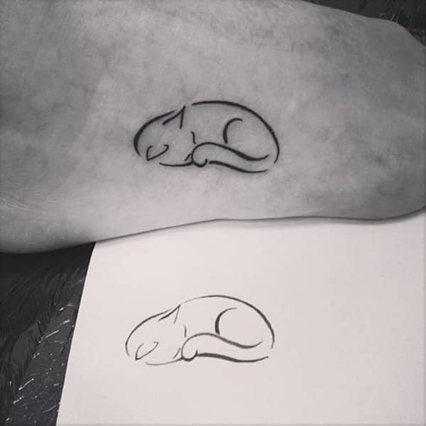 Cat tattoo design, idea 33