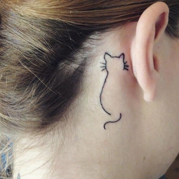 Cat tattoo design, idea 111