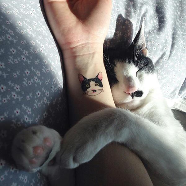 Cat tattoo design, idea 112