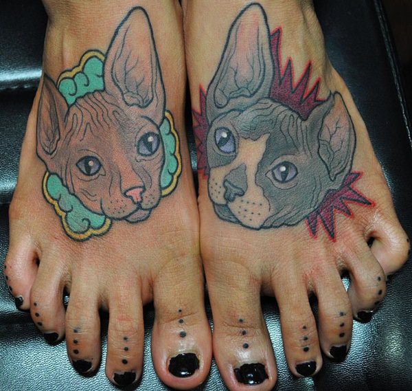 Cat tattoo design, idea 50