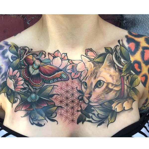 Cat tattoo design, idea 54