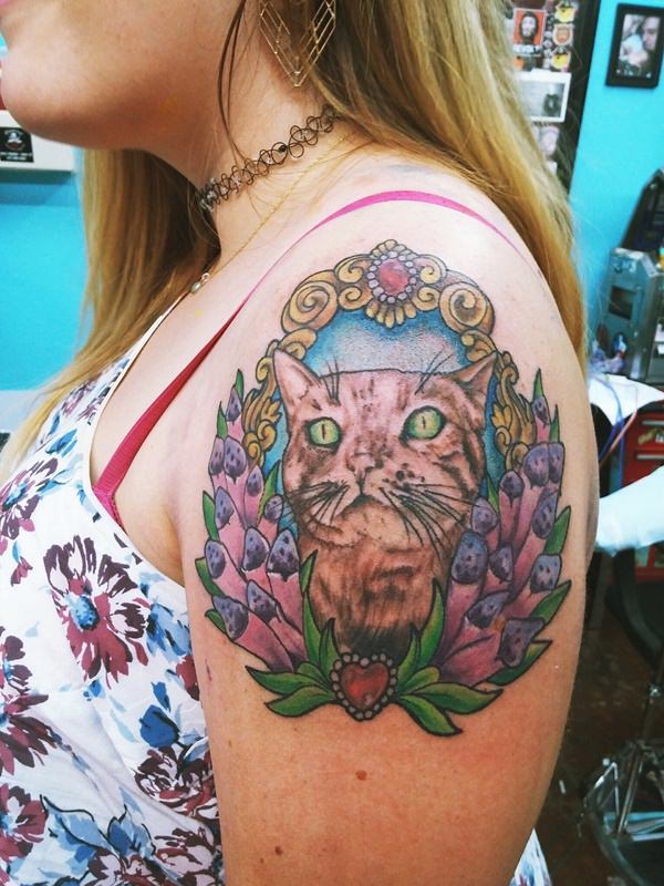 Cat tattoo design, idea 57