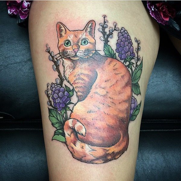 Cat tattoo design, idea 69