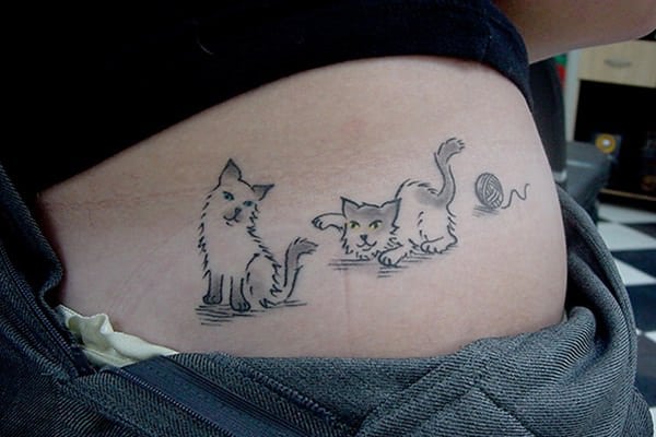 Cat tattoo design, idea 78