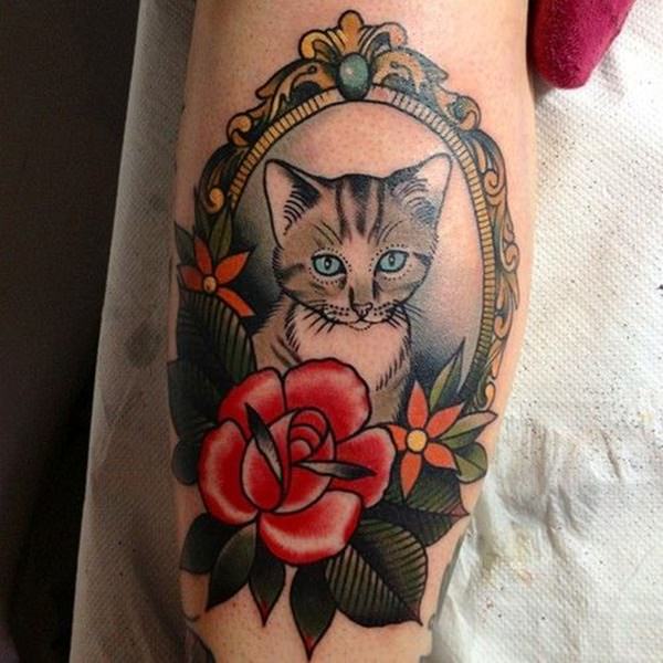 Cat tattoo design, idea 115