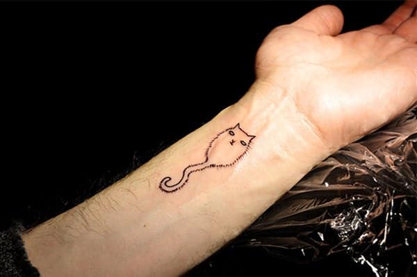 Cat tattoo design, idea 83