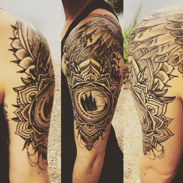 Mandala tattoo designs with meaning design, idea 39