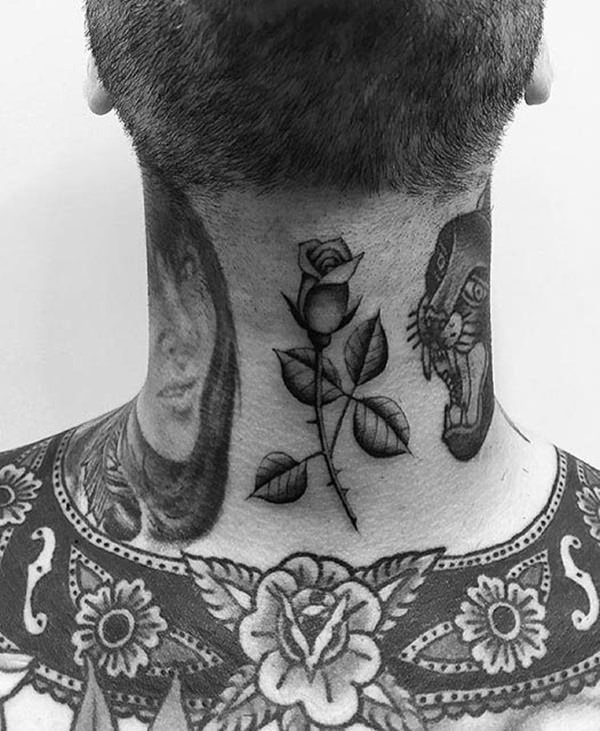 Rose tattoo design, idea 34
