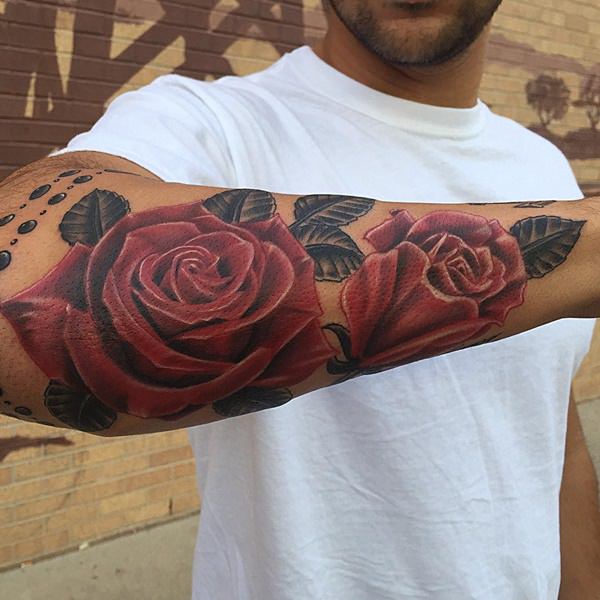 Rose tattoo design, idea 12