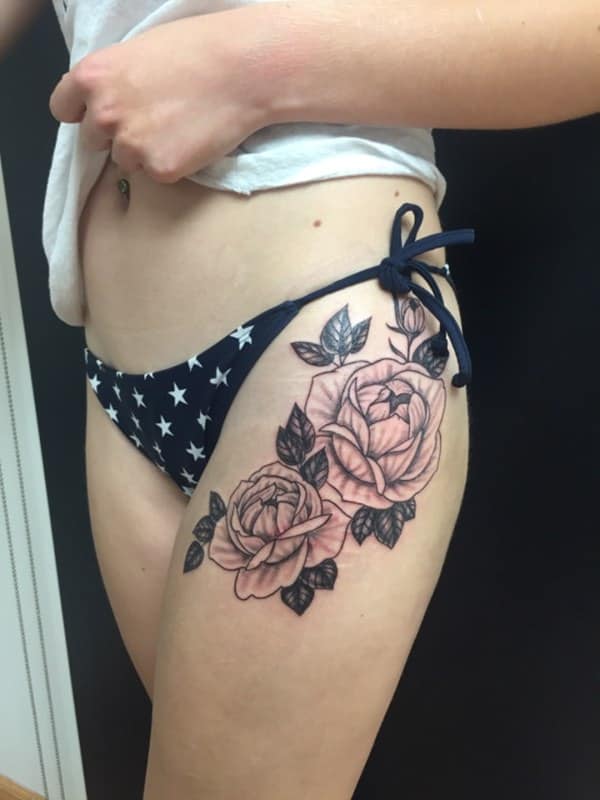 Rose tattoo design, idea 28