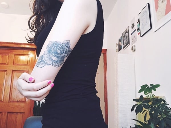 Rose tattoo design, idea 6
