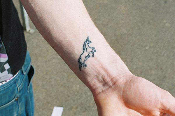 Unicorn tattoo design, idea 7