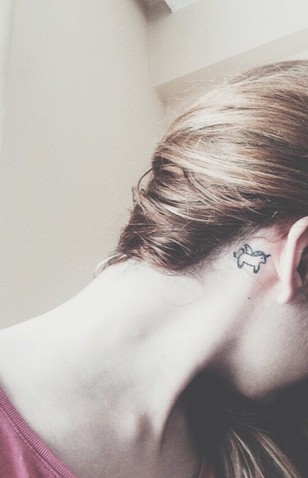 Unicorn tattoo design, idea 17