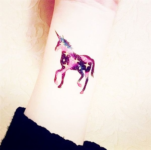 Unicorn tattoo design, idea 27
