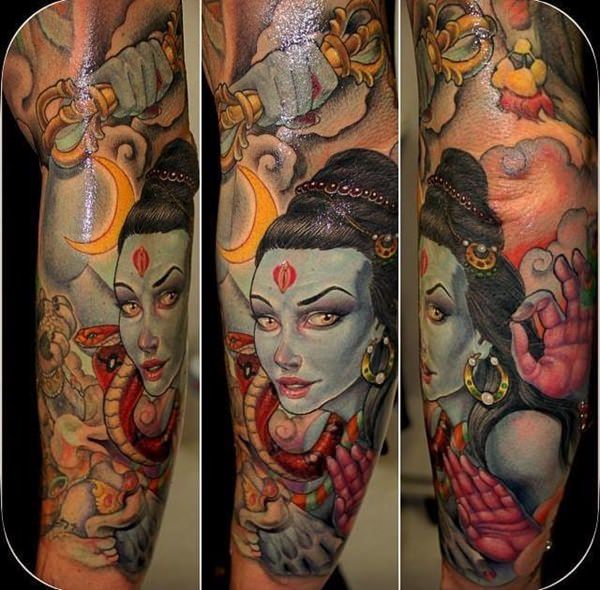 Hindu tattoo design, idea 9